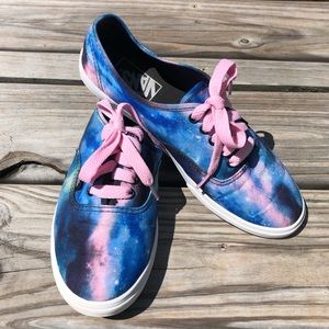 - Vans Sz 8 Cosmic Galaxy NEW Pink Laces! EUC!